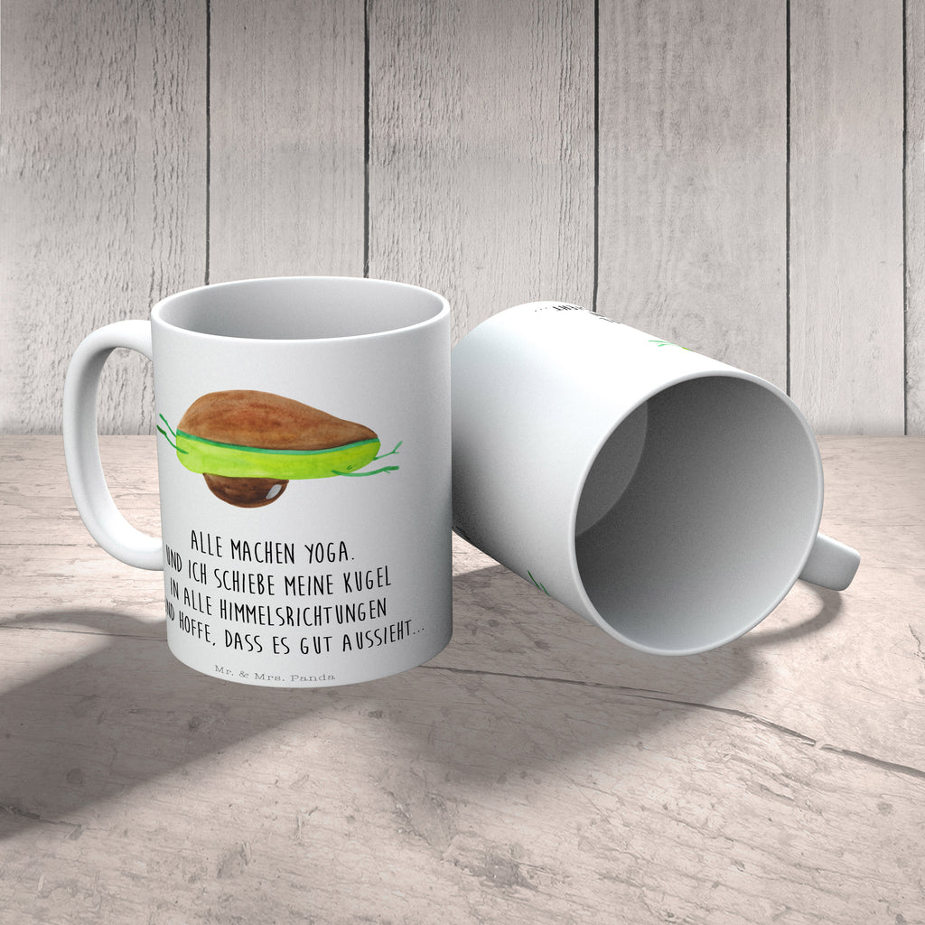 Tasse Avocado Yoga Avocado Yoga Vegan Becher, Kaffeetasse, Kaffeebecher, Tee, Frühstück, Büro  Avocado, Veggie, Vegan, Gesund