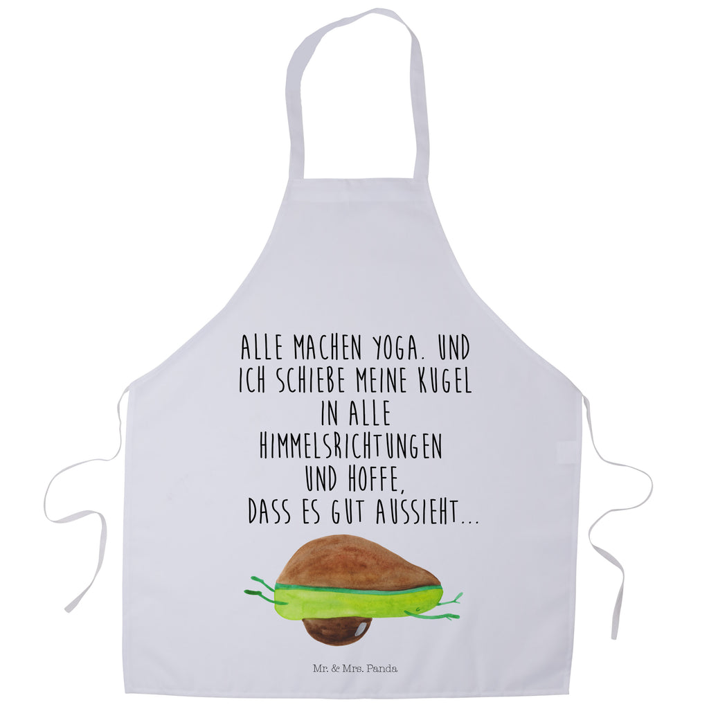 Kochschürze Avocado Yoga Schürze, Backschürze, Küchenschürze, Grillschürze, Latzschürze, Avocado, Veggie, Vegan, Gesund, Avocado Yoga Vegan