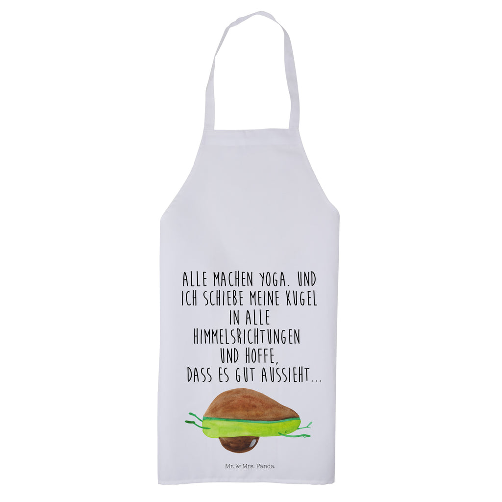 Kochschürze Avocado Yoga Schürze, Backschürze, Küchenschürze, Grillschürze, Latzschürze, Avocado, Veggie, Vegan, Gesund, Avocado Yoga Vegan