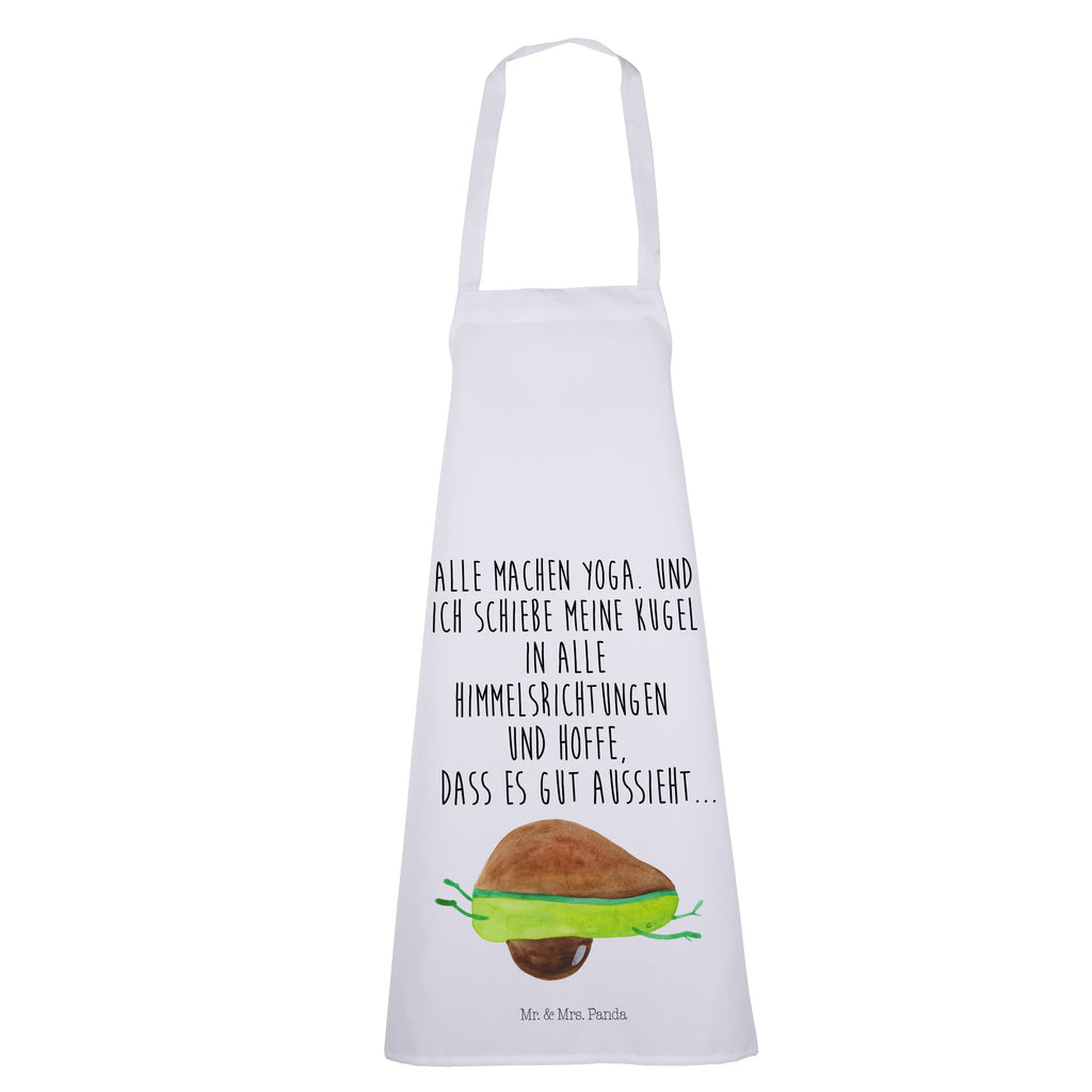 Kochschürze Avocado Yoga Schürze, Backschürze, Küchenschürze, Grillschürze, Latzschürze, Avocado, Veggie, Vegan, Gesund, Avocado Yoga Vegan