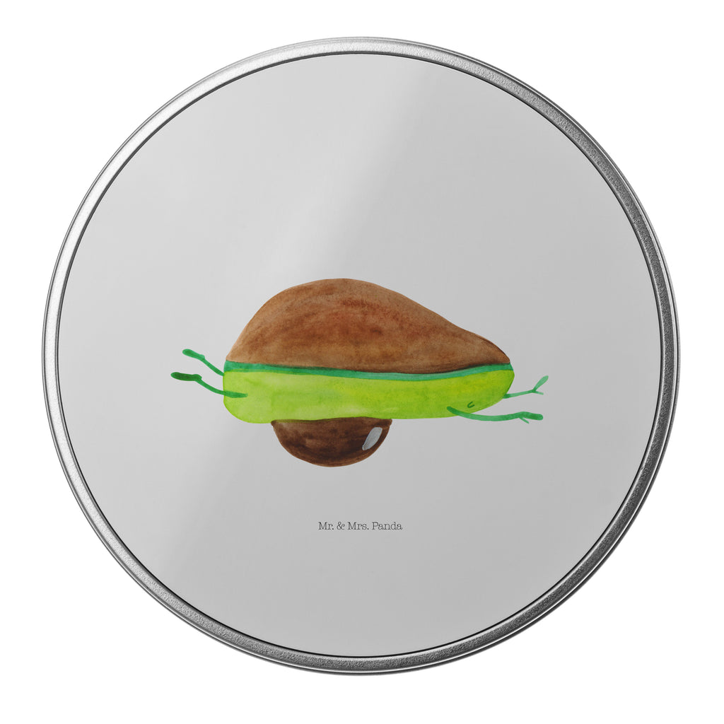 Blechdose rund Avocado Yoga Metalldose, Keksdose, Dose, Vorratsdose, Geschenkbox, Avocado, Veggie, Vegan, Gesund, Avocado Yoga Vegan