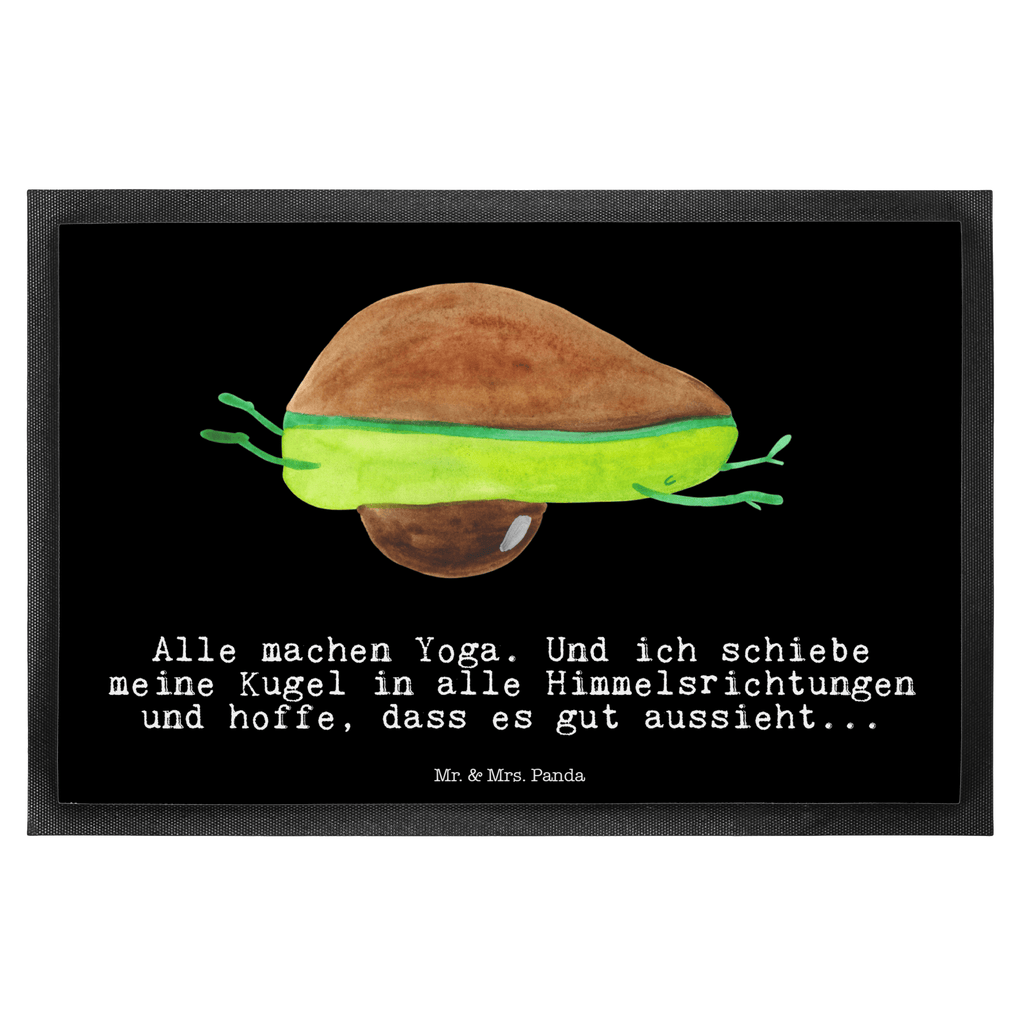 Fußmatte Avocado Yoga Avocado Yoga Vegan Türvorleger, Schmutzmatte, Fußabtreter, Matte, Schmutzfänger, Fußabstreifer, Schmutzfangmatte, Türmatte, Motivfußmatte,  Haustürmatte, Vorleger  Avocado, Veggie, Vegan, Gesund