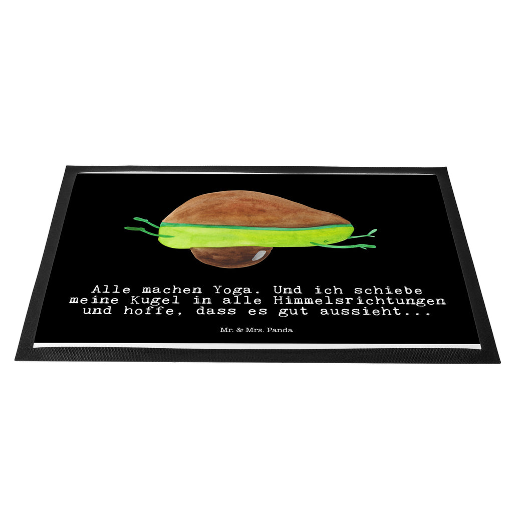 Fußmatte Avocado Yoga Avocado Yoga Vegan Türvorleger, Schmutzmatte, Fußabtreter, Matte, Schmutzfänger, Fußabstreifer, Schmutzfangmatte, Türmatte, Motivfußmatte,  Haustürmatte, Vorleger  Avocado, Veggie, Vegan, Gesund