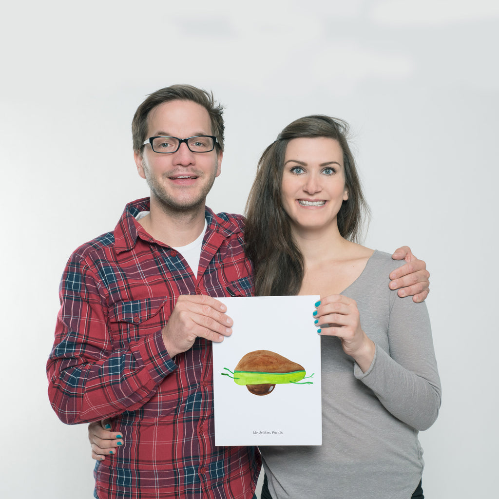 Poster Avocado Yoga Poster, Wandposter, Bild, Wanddeko, Küchenposter, Kinderposter, Wanddeko Bild, Raumdekoration, Wanddekoration, Handgemaltes Poster, Mr. & Mrs. Panda Poster, Designposter, Kunstdruck, Posterdruck, Avocado, Veggie, Vegan, Gesund, Avocado Yoga Vegan