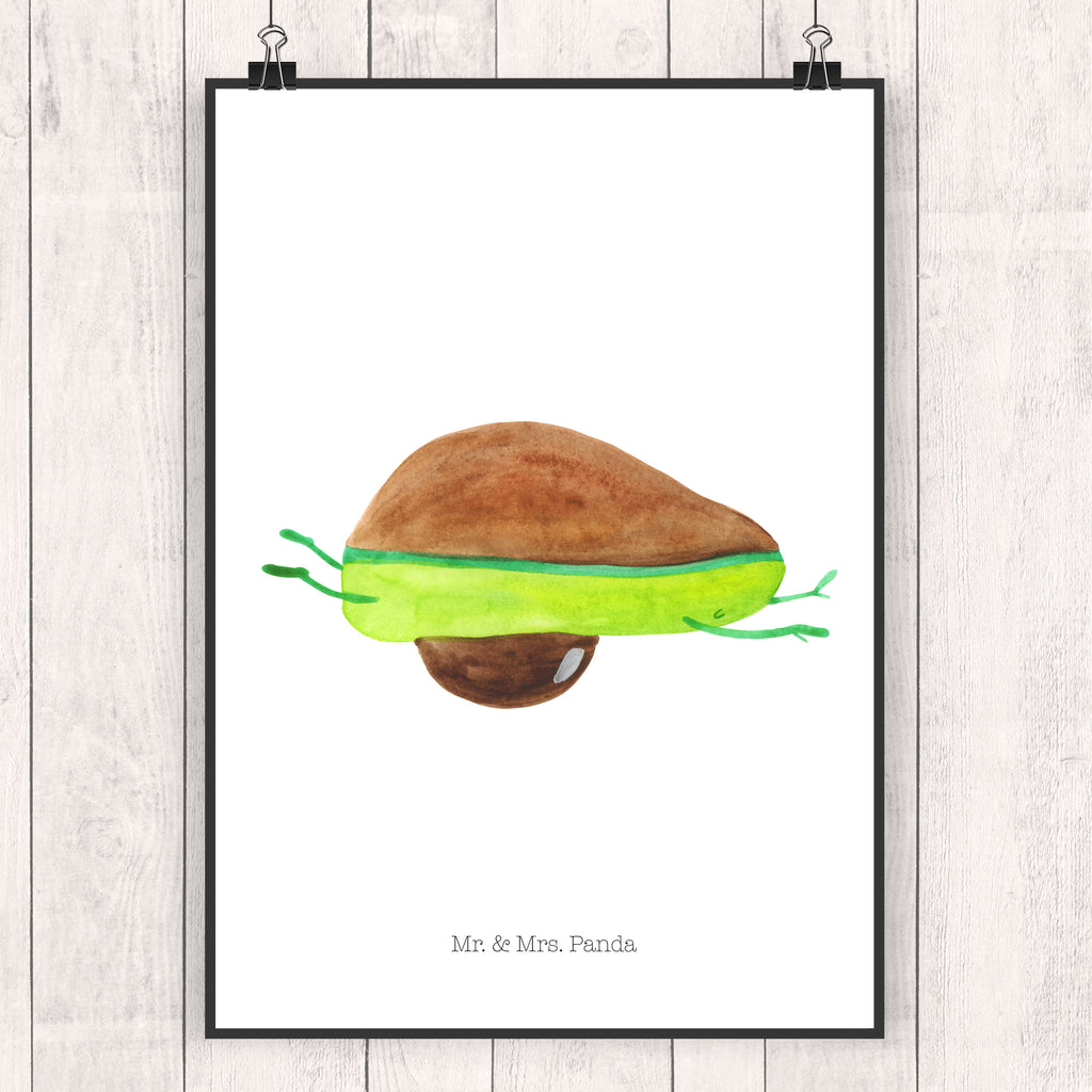 Poster Avocado Yoga Poster, Wandposter, Bild, Wanddeko, Küchenposter, Kinderposter, Wanddeko Bild, Raumdekoration, Wanddekoration, Handgemaltes Poster, Mr. & Mrs. Panda Poster, Designposter, Kunstdruck, Posterdruck, Avocado, Veggie, Vegan, Gesund, Avocado Yoga Vegan