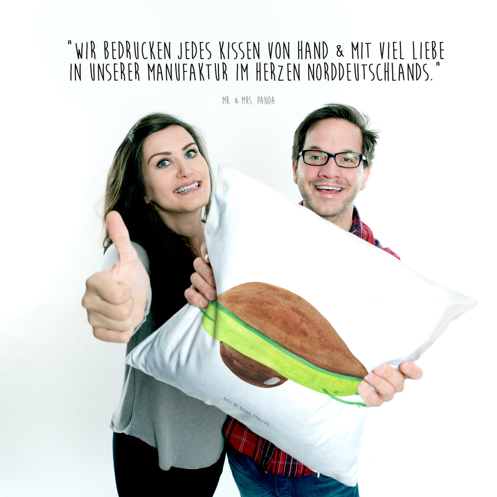 40x40 Kissen Avocado Yoga Kissenhülle, Kopfkissen, Sofakissen, Dekokissen, Motivkissen, Avocado, Veggie, Vegan, Gesund, Avocado Yoga Vegan