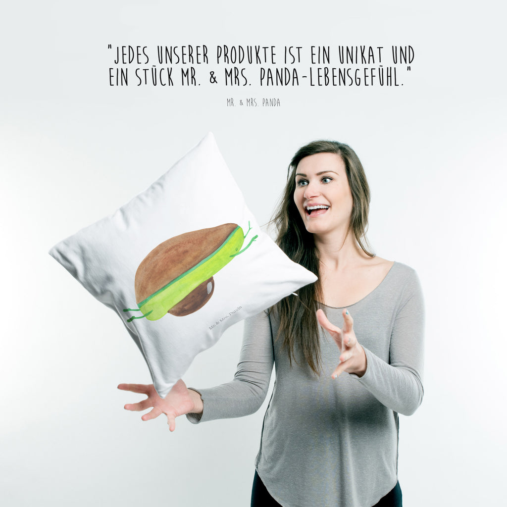 40x40 Kissen Avocado Yoga Kissenhülle, Kopfkissen, Sofakissen, Dekokissen, Motivkissen, Avocado, Veggie, Vegan, Gesund, Avocado Yoga Vegan