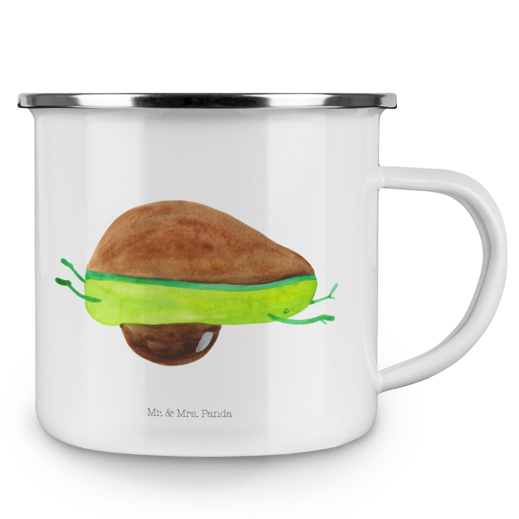 Camping Emaille Tasse Avocado Yoga Campingtasse, Trinkbecher, Metalltasse, Outdoor Tasse, Emaille Trinkbecher, Blechtasse Outdoor, Emaille Campingbecher, Edelstahl Trinkbecher, Metalltasse für Camping, Kaffee Blechtasse, Camping Tasse Metall, Avocado, Veggie, Vegan, Gesund, Avocado Yoga Vegan