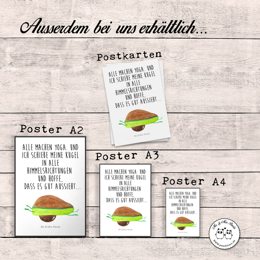 Poster Avocado Yoga Poster, Wandposter, Bild, Wanddeko, Küchenposter, Kinderposter, Wanddeko Bild, Raumdekoration, Wanddekoration, Handgemaltes Poster, Mr. & Mrs. Panda Poster, Designposter, Kunstdruck, Posterdruck, Avocado, Veggie, Vegan, Gesund, Avocado Yoga Vegan