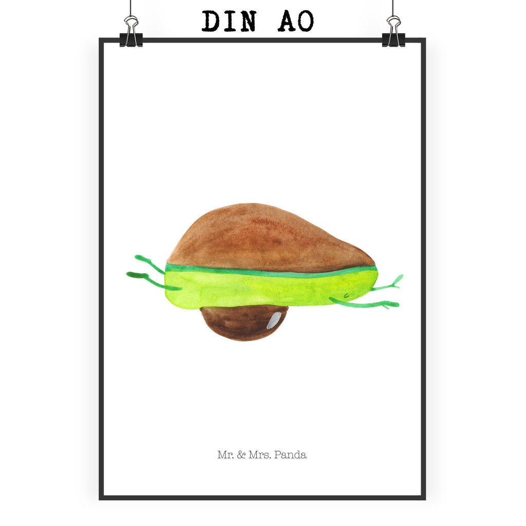 Poster Avocado Yoga Poster, Wandposter, Bild, Wanddeko, Küchenposter, Kinderposter, Wanddeko Bild, Raumdekoration, Wanddekoration, Handgemaltes Poster, Mr. & Mrs. Panda Poster, Designposter, Kunstdruck, Posterdruck, Avocado, Veggie, Vegan, Gesund, Avocado Yoga Vegan