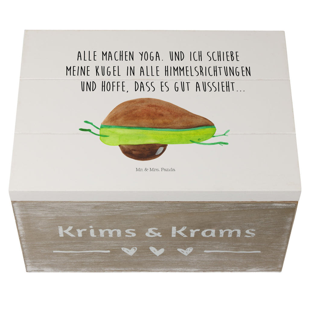 Holzkiste Avocado Yoga Holzkiste, Kiste, Schatzkiste, Truhe, Schatulle, XXL, Erinnerungsbox, Erinnerungskiste, Dekokiste, Aufbewahrungsbox, Avocado, Veggie, Vegan, Gesund, Avocado Yoga Vegan