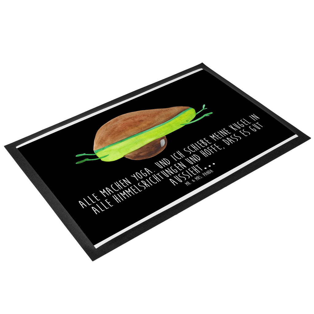 Fußmatte Avocado Yoga Avocado Yoga Vegan Türvorleger, Schmutzmatte, Fußabtreter, Matte, Schmutzfänger, Fußabstreifer, Schmutzfangmatte, Türmatte, Motivfußmatte,  Haustürmatte, Vorleger  Avocado, Veggie, Vegan, Gesund