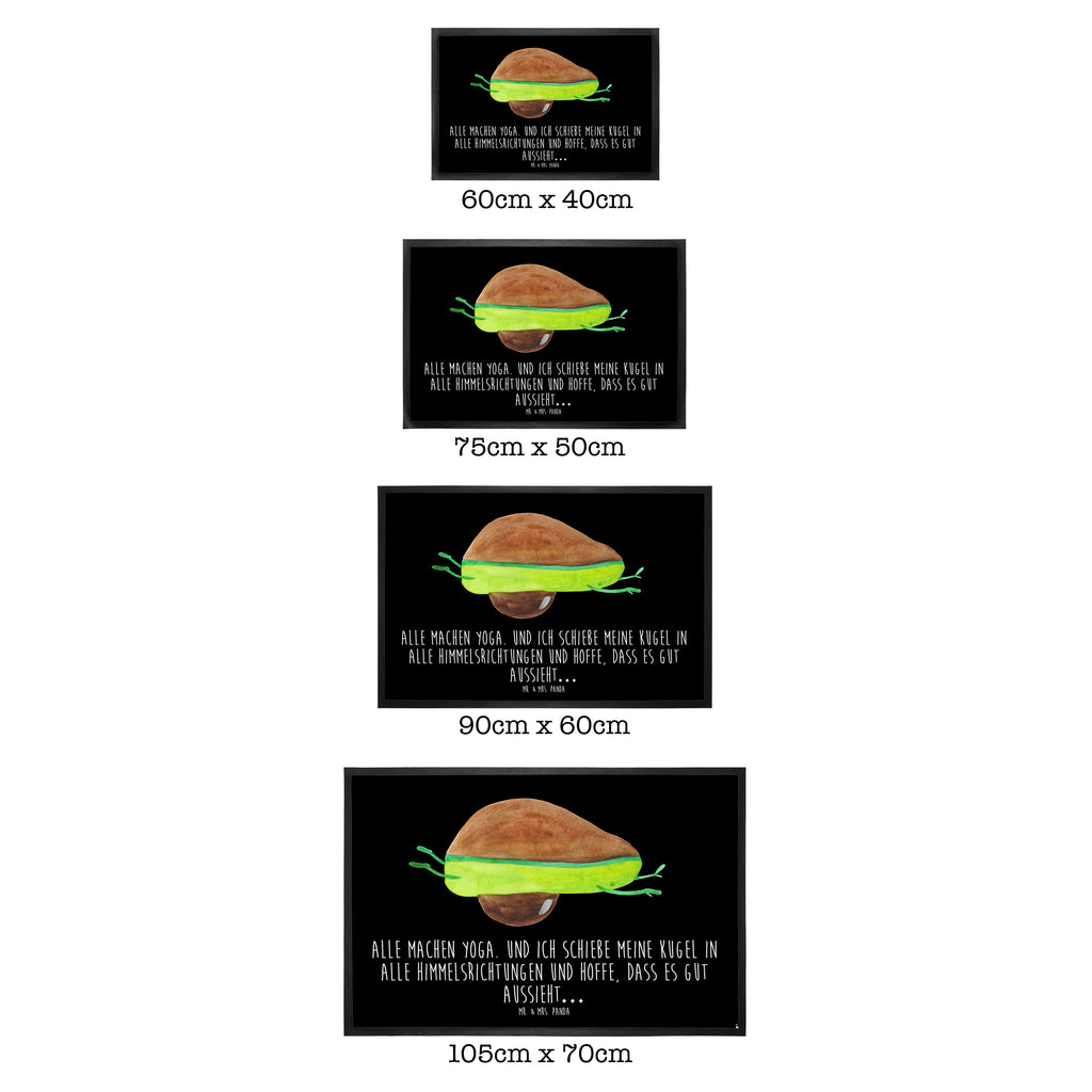 Fußmatte Avocado Yoga Avocado Yoga Vegan Türvorleger, Schmutzmatte, Fußabtreter, Matte, Schmutzfänger, Fußabstreifer, Schmutzfangmatte, Türmatte, Motivfußmatte,  Haustürmatte, Vorleger  Avocado, Veggie, Vegan, Gesund