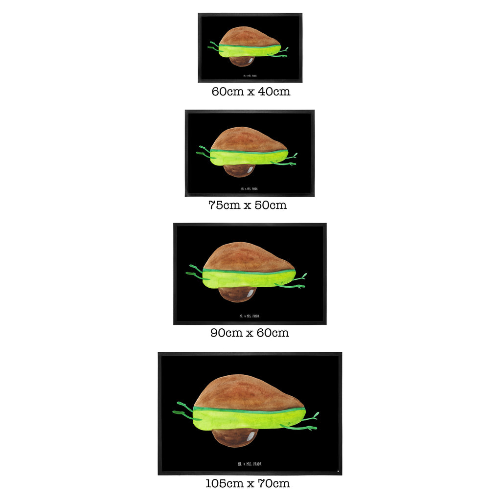 Fußmatte Avocado Yoga Avocado Yoga Vegan Türvorleger, Schmutzmatte, Fußabtreter, Matte, Schmutzfänger, Fußabstreifer, Schmutzfangmatte, Türmatte, Motivfußmatte,  Haustürmatte, Vorleger  Avocado, Veggie, Vegan, Gesund