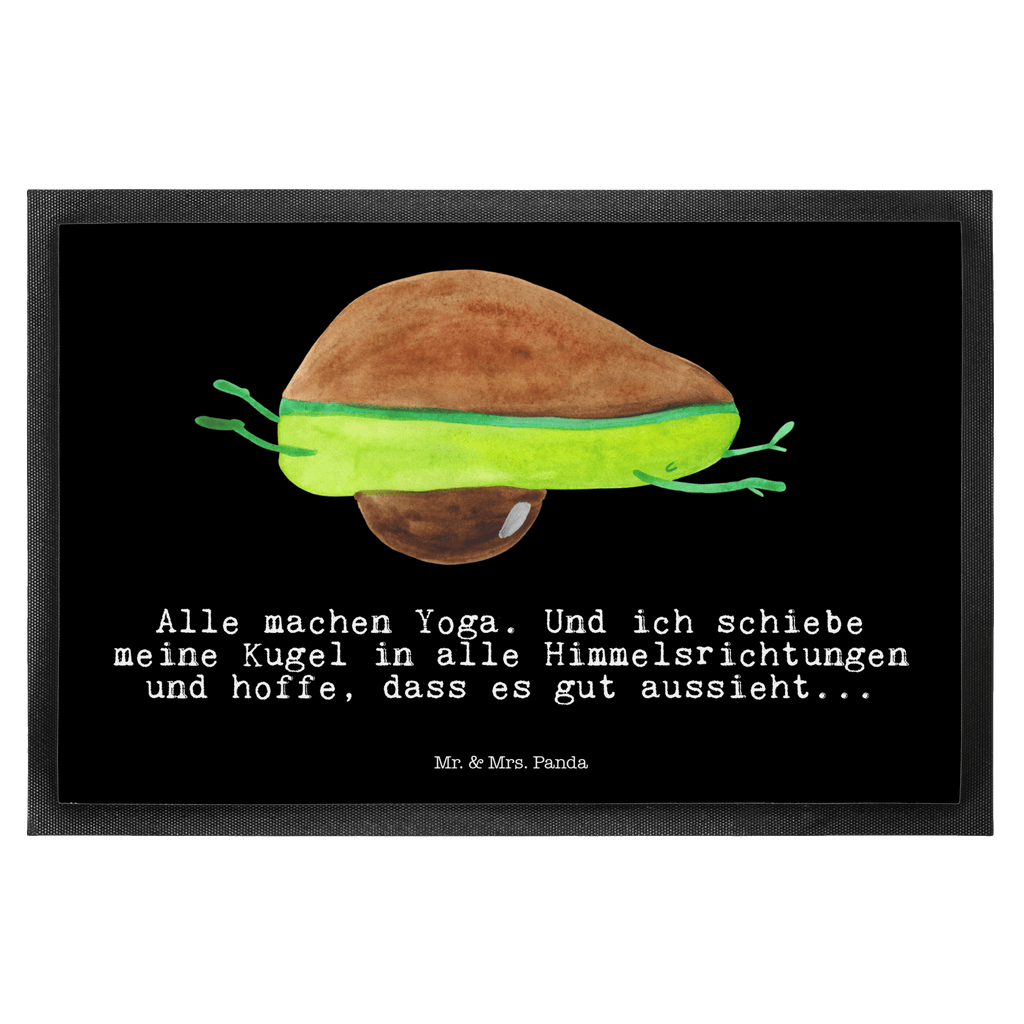 Fußmatte Avocado Yoga Avocado Yoga Vegan Türvorleger, Schmutzmatte, Fußabtreter, Matte, Schmutzfänger, Fußabstreifer, Schmutzfangmatte, Türmatte, Motivfußmatte,  Haustürmatte, Vorleger  Avocado, Veggie, Vegan, Gesund