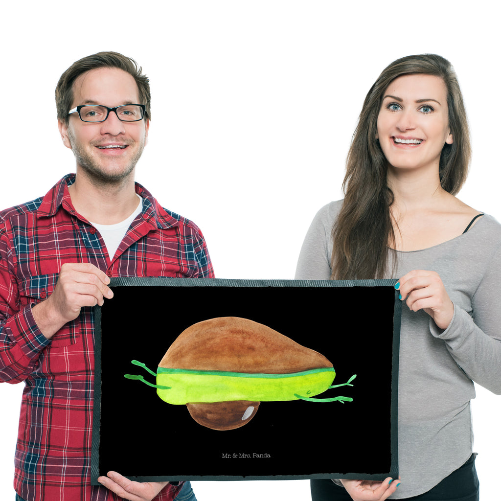 Fußmatte Avocado Yoga Avocado Yoga Vegan Türvorleger, Schmutzmatte, Fußabtreter, Matte, Schmutzfänger, Fußabstreifer, Schmutzfangmatte, Türmatte, Motivfußmatte,  Haustürmatte, Vorleger  Avocado, Veggie, Vegan, Gesund