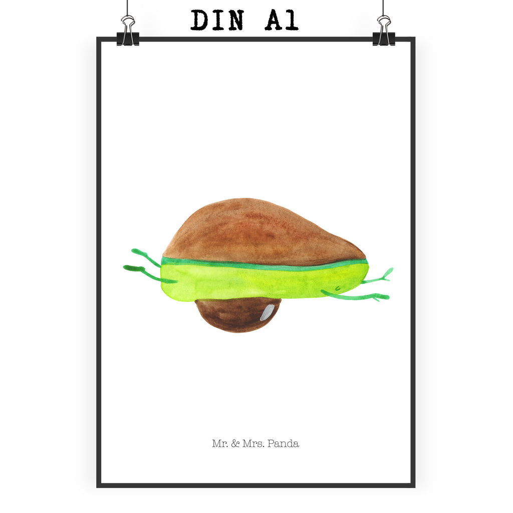 Poster Avocado Yoga Poster, Wandposter, Bild, Wanddeko, Küchenposter, Kinderposter, Wanddeko Bild, Raumdekoration, Wanddekoration, Handgemaltes Poster, Mr. & Mrs. Panda Poster, Designposter, Kunstdruck, Posterdruck, Avocado, Veggie, Vegan, Gesund, Avocado Yoga Vegan
