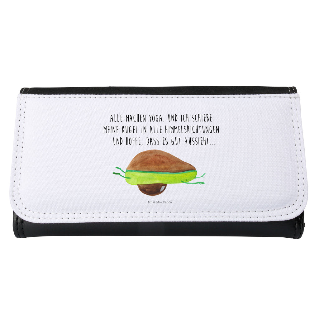 Damen Portemonnaie Avocado Yoga Portemonnaie, Portemonee, Geldbörse, Damen, Groß, XXL, Geldbeutel, Portemonnaies, Avocado, Veggie, Vegan, Gesund, Avocado Yoga Vegan