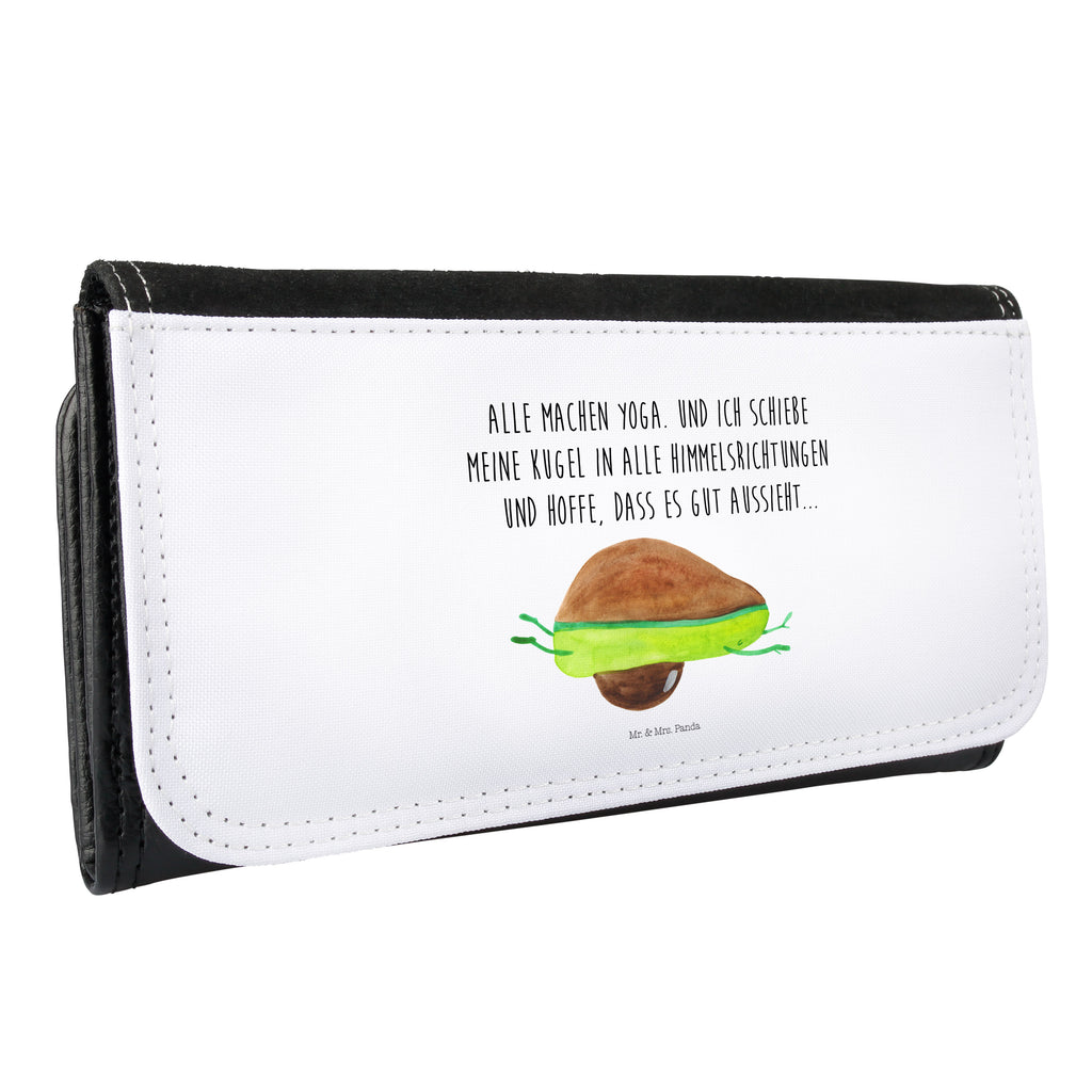 Damen Portemonnaie Avocado Yoga Portemonnaie, Portemonee, Geldbörse, Damen, Groß, XXL, Geldbeutel, Portemonnaies, Avocado, Veggie, Vegan, Gesund, Avocado Yoga Vegan
