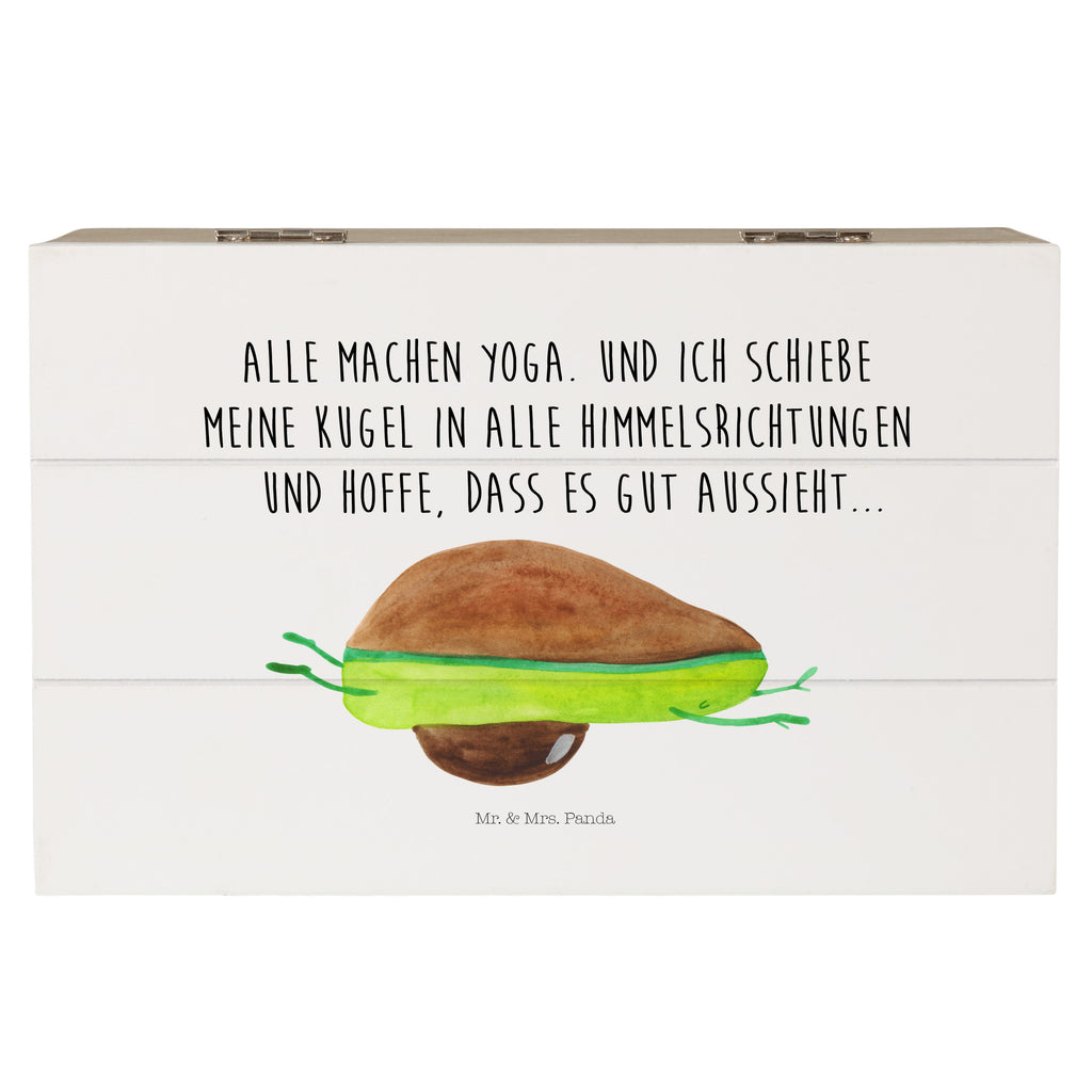 Holzkiste Avocado Yoga Holzkiste, Kiste, Schatzkiste, Truhe, Schatulle, XXL, Erinnerungsbox, Erinnerungskiste, Dekokiste, Aufbewahrungsbox, Avocado, Veggie, Vegan, Gesund, Avocado Yoga Vegan