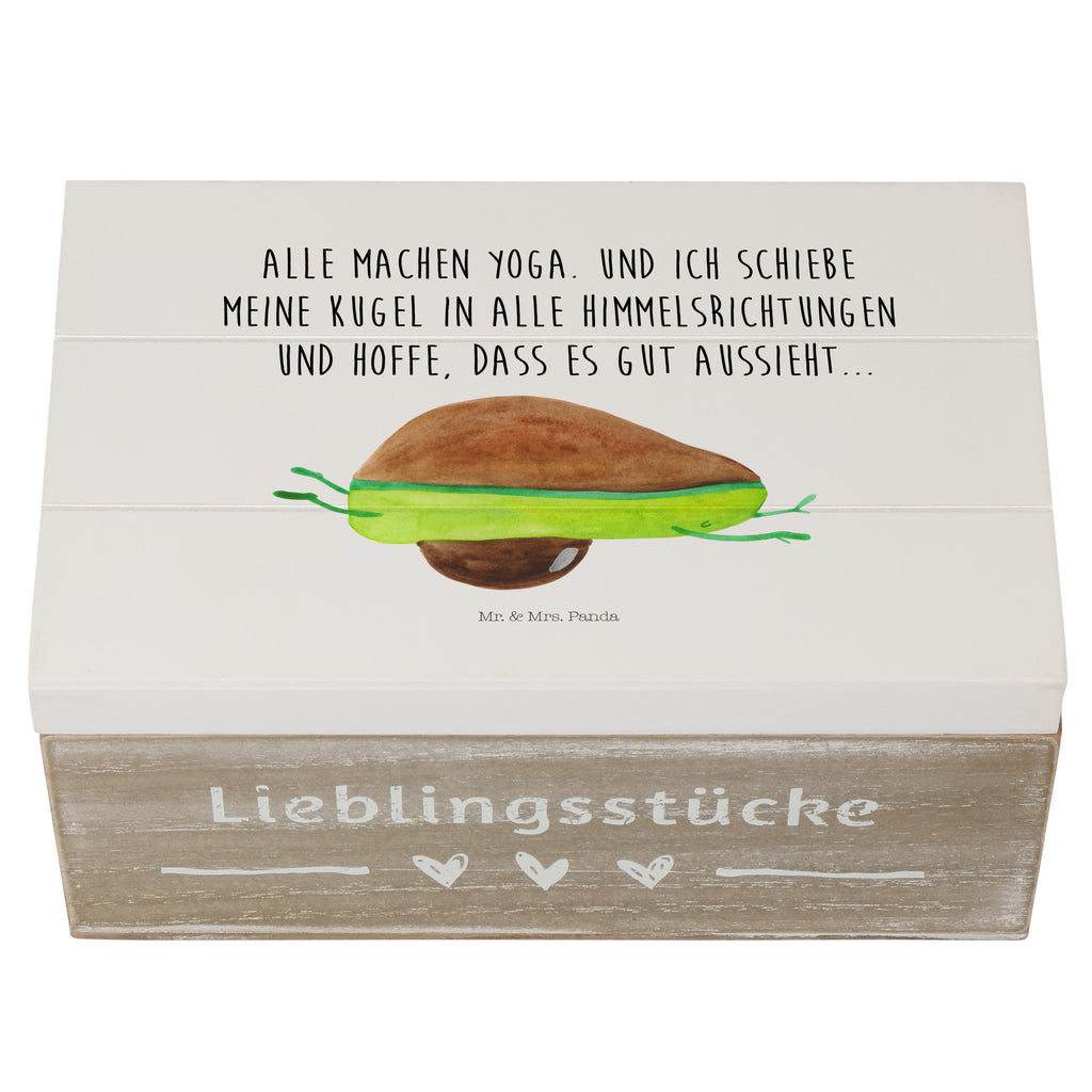 Holzkiste Avocado Yoga Holzkiste, Kiste, Schatzkiste, Truhe, Schatulle, XXL, Erinnerungsbox, Erinnerungskiste, Dekokiste, Aufbewahrungsbox, Avocado, Veggie, Vegan, Gesund, Avocado Yoga Vegan