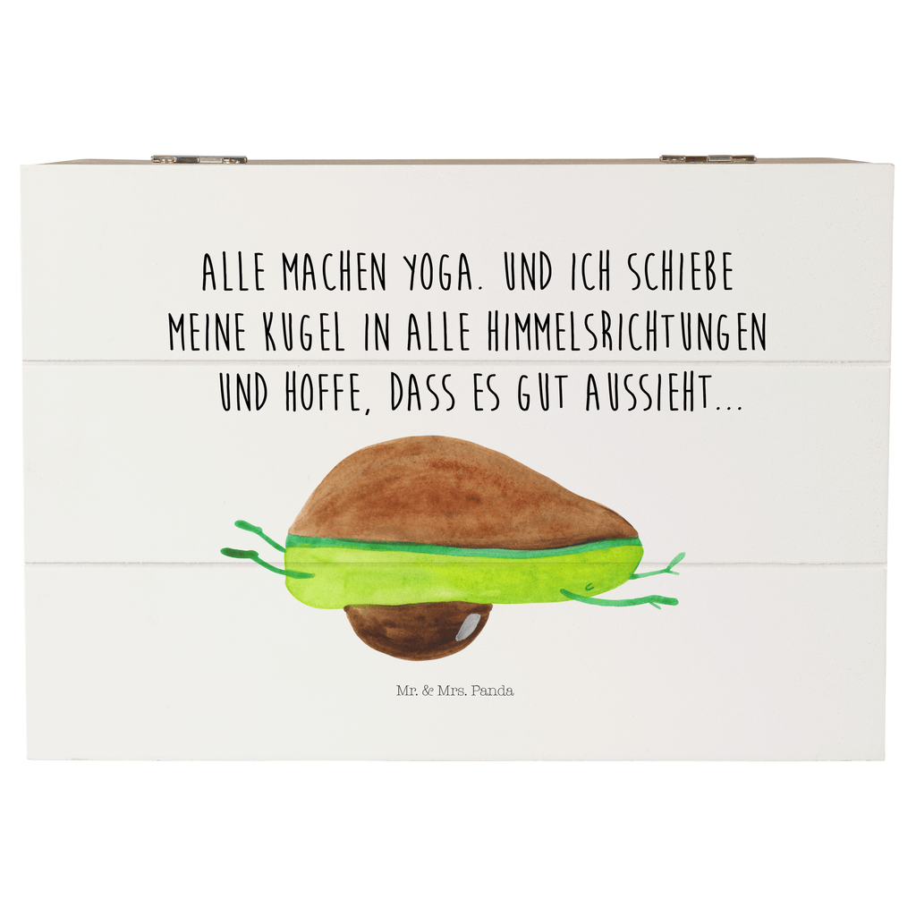 Holzkiste Avocado Yoga Holzkiste, Kiste, Schatzkiste, Truhe, Schatulle, XXL, Erinnerungsbox, Erinnerungskiste, Dekokiste, Aufbewahrungsbox, Avocado, Veggie, Vegan, Gesund, Avocado Yoga Vegan