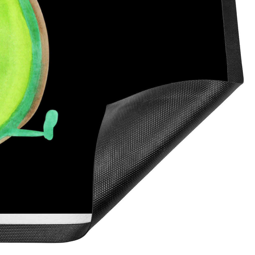 Fußmatte Avocado Happy Türvorleger, Schmutzmatte, Fußabtreter, Matte, Schmutzfänger, Fußabstreifer, Schmutzfangmatte, Türmatte, Motivfußmatte, Haustürmatte, Vorleger, Avocado, Veggie, Vegan, Gesund, Chaos