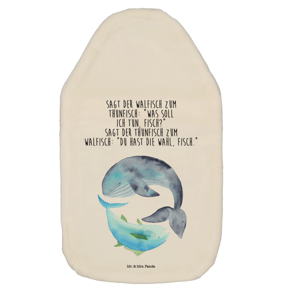 Wärmflasche Walfisch & Thunfisch Wärmekissen, Kinderwärmflasche, Körnerkissen, Wärmflaschenbezug, Wärmflasche mit Bezug, Tiermotive, Gute Laune, lustige Sprüche, Tiere, Wal, Wahl, Tunfisch, Wortwitz lustig, Spruch lustig, Flachwitz, Witz, Spruch des Tages, Flachwitz Geschenk