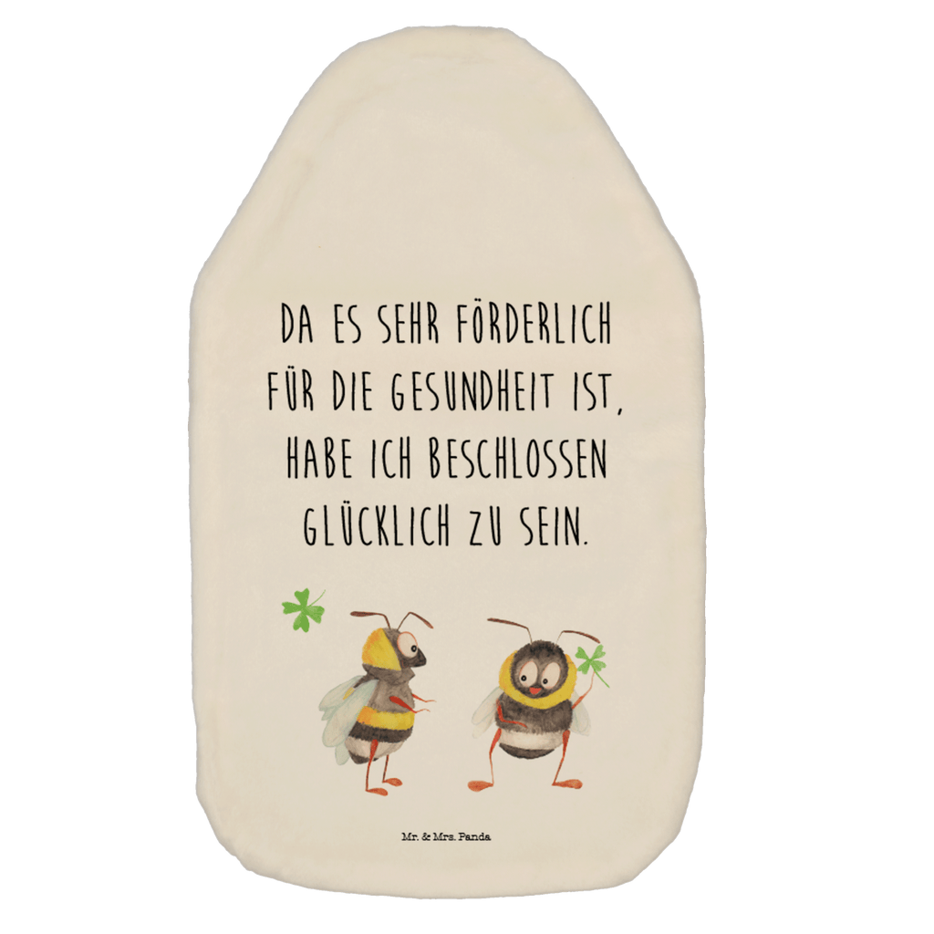 Wärmflasche Hummeln mit Kleeblatt Wärmekissen, Kinderwärmflasche, Körnerkissen, Wärmflaschenbezug, Wärmflasche mit Bezug, Tiermotive, Gute Laune, lustige Sprüche, Tiere, Hummel, Biene, Spruch positiv, Biene Deko, Spruch schön, glücklich sein, glücklich werden, Spruch fröhlich
