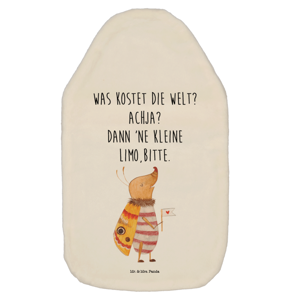 Wärmflasche Nachtfalter mit Fähnchen Wärmekissen, Kinderwärmflasche, Körnerkissen, Wärmflaschenbezug, Wärmflasche mit Bezug, Tiermotive, Gute Laune, lustige Sprüche, Tiere, Nachtfalter, Käfer, Spruch lustig, Spruch witzig, süß, niedlich, Küche Deko, Was kostet die Welt