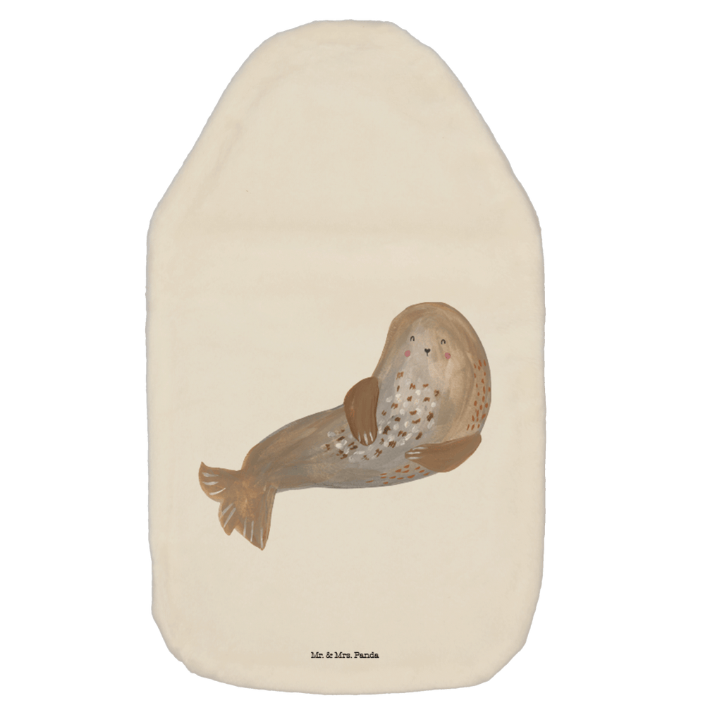 Wärmflasche Robbe lachend Wärmekissen, Kinderwärmflasche, Körnerkissen, Wärmflaschenbezug, Wärmflasche mit Bezug, Tiermotive, Gute Laune, lustige Sprüche, Tiere, Robbe, Robben, Seehund, Strand, Meerestier, Ostsee, Nordsee