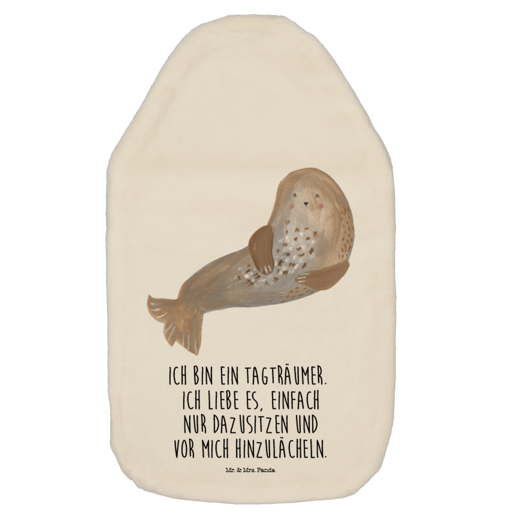 Wärmflasche Robbe lachend Wärmekissen, Kinderwärmflasche, Körnerkissen, Wärmflaschenbezug, Wärmflasche mit Bezug, Tiermotive, Gute Laune, lustige Sprüche, Tiere, Robbe, Robben, Seehund, Strand, Meerestier, Ostsee, Nordsee