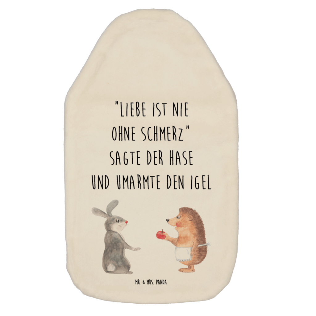 Wärmflasche Liebe ist nie ohne Schmerz Wärmekissen, Kinderwärmflasche, Körnerkissen, Wärmflaschenbezug, Wärmflasche mit Bezug, Tiermotive, Gute Laune, lustige Sprüche, Tiere, Igel und Hase, Igel, Hase, Liebe Spruch, Liebeskummer Geschenk, Herzschmerz, Trösten, Trennungsschmerz, Spruch romantisch