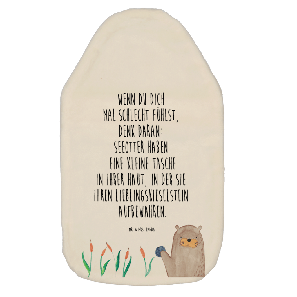 Wärmflasche Otter mit Stein Wärmekissen, Kinderwärmflasche, Körnerkissen, Wärmflaschenbezug, Wärmflasche mit Bezug, Otter, Fischotter, Seeotter, Otter Seeotter See Otter