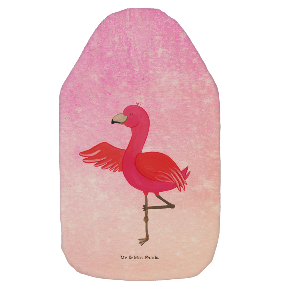 Wärmflasche Flamingo Yoga Wärmekissen, Kinderwärmflasche, Körnerkissen, Wärmflaschenbezug, Wärmflasche mit Bezug, Flamingo, Vogel, Yoga, Namaste, Achtsamkeit, Yoga-Übung, Entspannung, Ärger, Aufregen, Tiefenentspannung