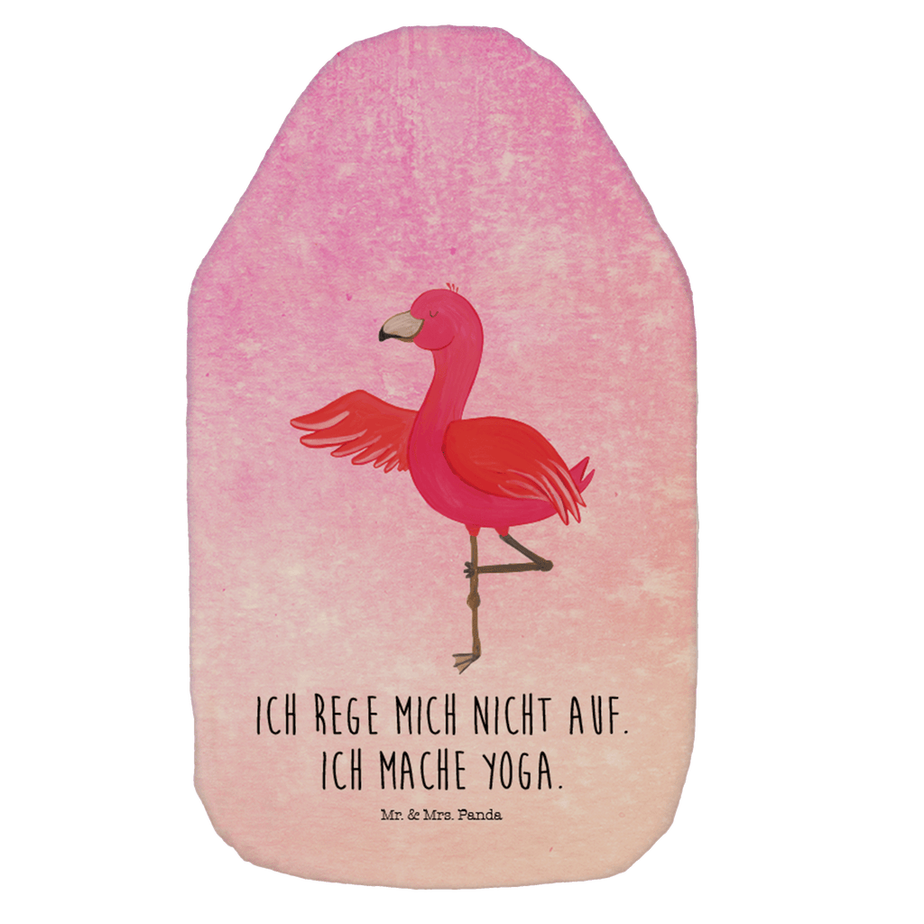 Wärmflasche Flamingo Yoga Wärmekissen, Kinderwärmflasche, Körnerkissen, Wärmflaschenbezug, Wärmflasche mit Bezug, Flamingo, Vogel, Yoga, Namaste, Achtsamkeit, Yoga-Übung, Entspannung, Ärger, Aufregen, Tiefenentspannung