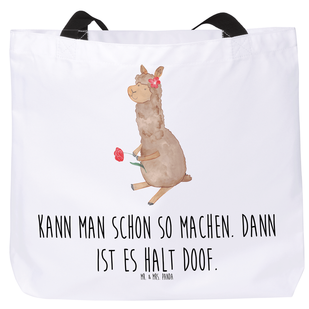 Shopper Alpaka Blume Beutel, Einkaufstasche, Tasche, Strandtasche, Einkaufsbeutel, Shopper, Schultasche, Freizeittasche, Tragebeutel, Schulbeutel, Alltagstasche, Alpaka, Lama, Blume, Lamas, Alpaka Zitat, Alpaka Spruch, Alpaka Dekor, Alpaka Geschenk, Alpaka Dekoration, Alpaka Witz, Motiv Alpaka