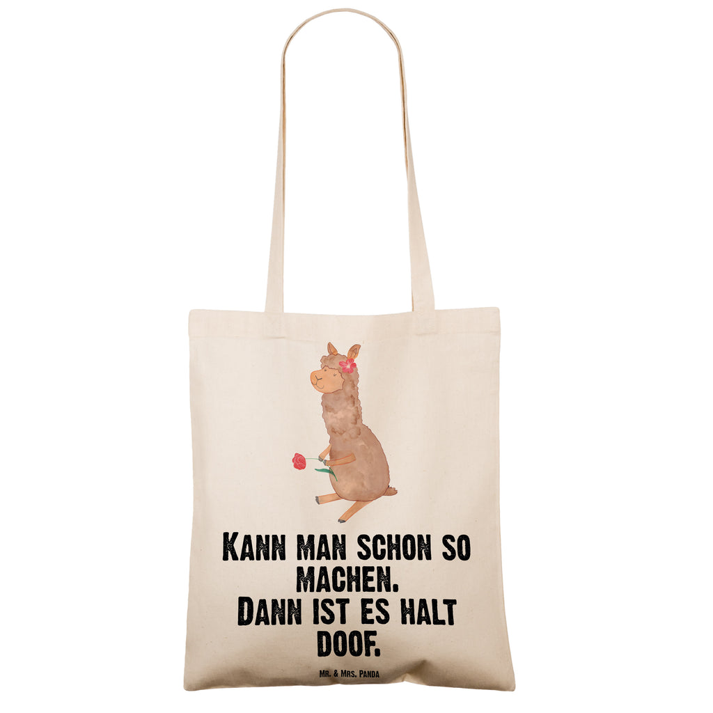 Tragetasche Alpaka Blume Beuteltasche, Beutel, Einkaufstasche, Jutebeutel, Stoffbeutel, Alpaka, Lama, Blume, Lamas, Alpaka Zitat, Alpaka Spruch, Alpaka Dekor, Alpaka Geschenk, Alpaka Dekoration, Alpaka Witz, Motiv Alpaka