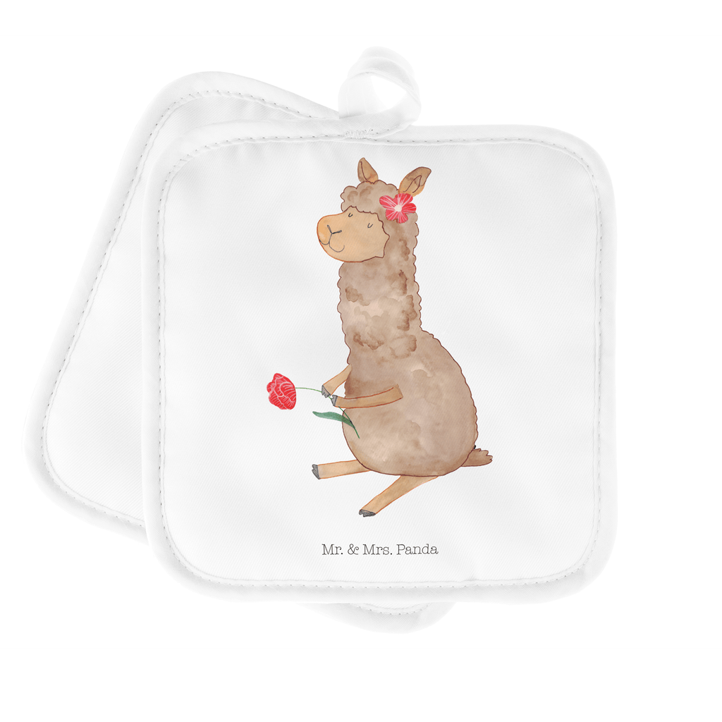 2er Set Topflappen  Alpaka Blume Topflappen, Topfuntersetzer, Ofenhandschuh, Topflappen Set, Topflappen lustig, Topflappen mit Spruch, Alpaka, Lama, Blume, Lamas, Alpaka Zitat, Alpaka Spruch, Alpaka Dekor, Alpaka Geschenk, Alpaka Dekoration, Alpaka Witz, Motiv Alpaka