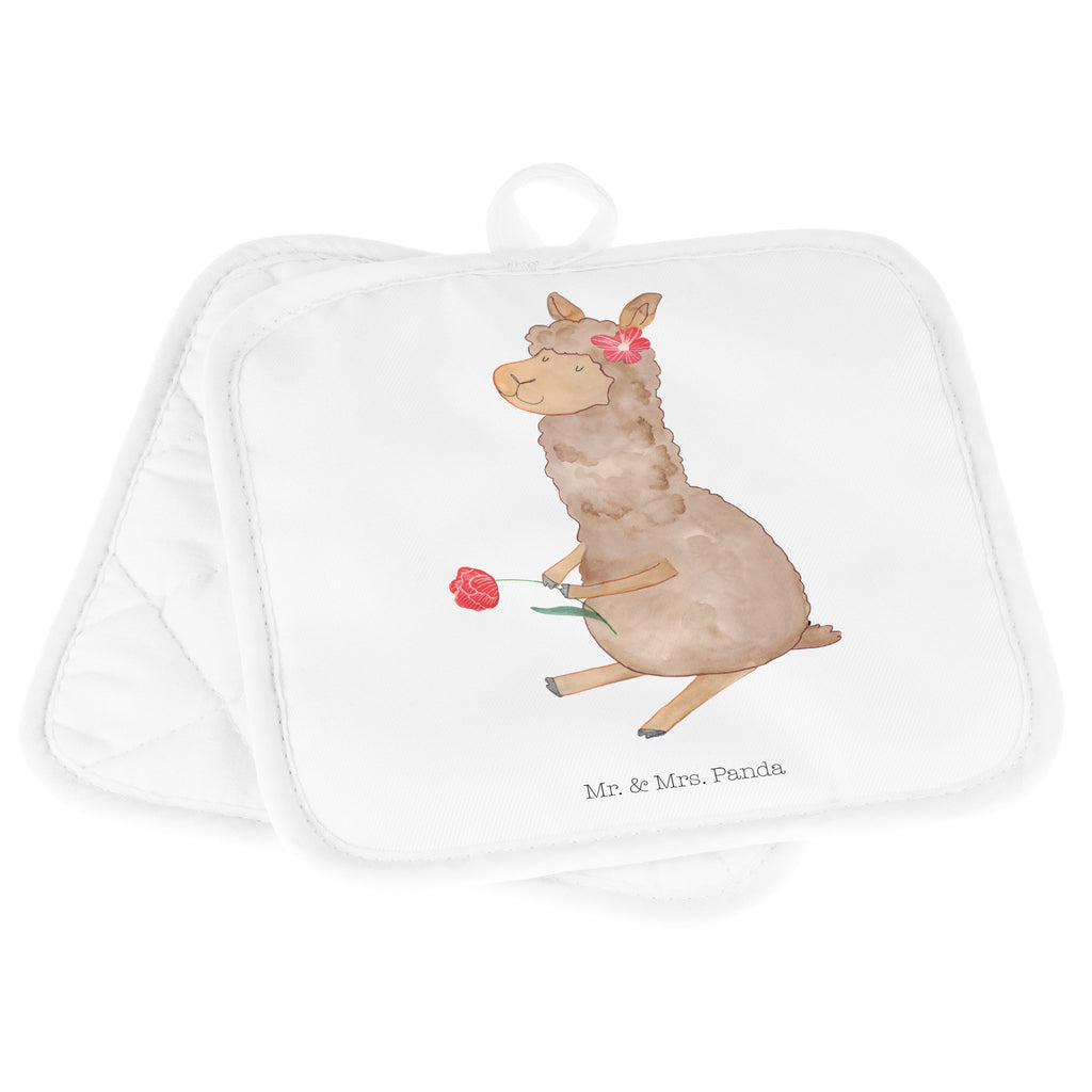2er Set Topflappen  Alpaka Blume Topflappen, Topfuntersetzer, Ofenhandschuh, Topflappen Set, Topflappen lustig, Topflappen mit Spruch, Alpaka, Lama, Blume, Lamas, Alpaka Zitat, Alpaka Spruch, Alpaka Dekor, Alpaka Geschenk, Alpaka Dekoration, Alpaka Witz, Motiv Alpaka
