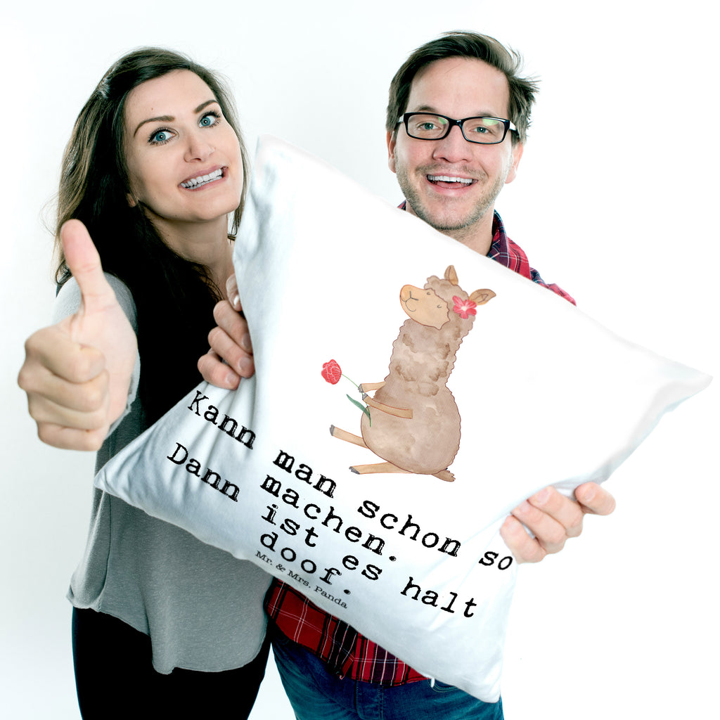 40x40 Kissen Alpaka Blume Kissenhülle, Kopfkissen, Sofakissen, Dekokissen, Motivkissen, Alpaka, Lama, Blume, Lamas, Alpaka Zitat, Alpaka Spruch, Alpaka Dekor, Alpaka Geschenk, Alpaka Dekoration, Alpaka Witz, Motiv Alpaka