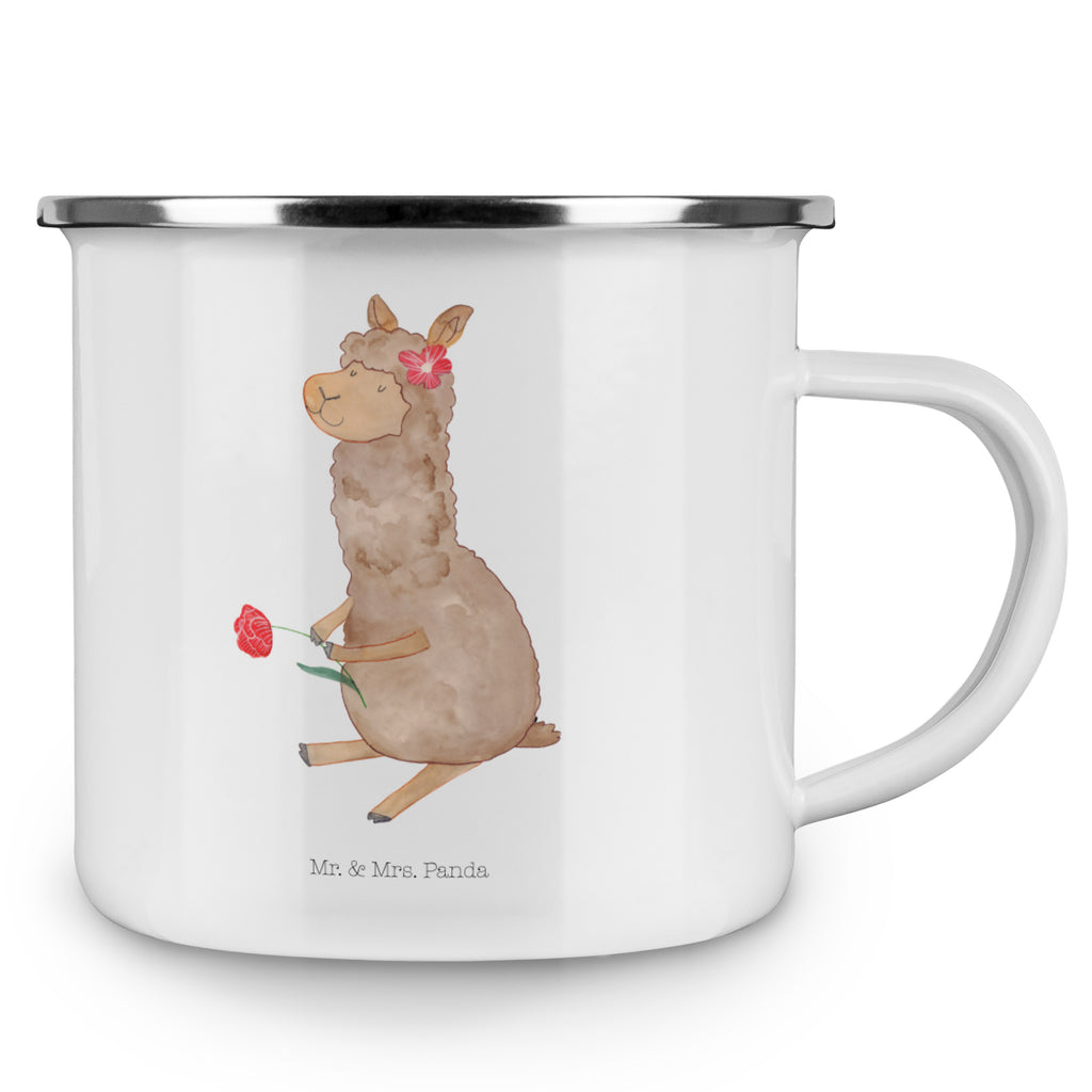 Camping Emaille Tasse Alpaka Blume Campingtasse, Trinkbecher, Metalltasse, Outdoor Tasse, Emaille Trinkbecher, Blechtasse Outdoor, Emaille Campingbecher, Edelstahl Trinkbecher, Metalltasse für Camping, Kaffee Blechtasse, Camping Tasse Metall, Alpaka, Lama, Blume, Lamas, Alpaka Zitat, Alpaka Spruch, Alpaka Dekor, Alpaka Geschenk, Alpaka Dekoration, Alpaka Witz, Motiv Alpaka
