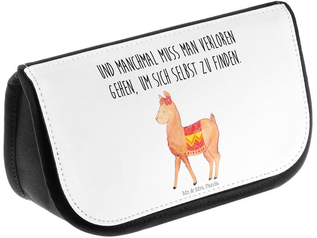 Kosmetiktasche Alpaka stolz Kosmetikbeutel, Kulturtasche, Kulturbeutel, Schminktasche, Make-Up Tasche, Alpaka, Lama