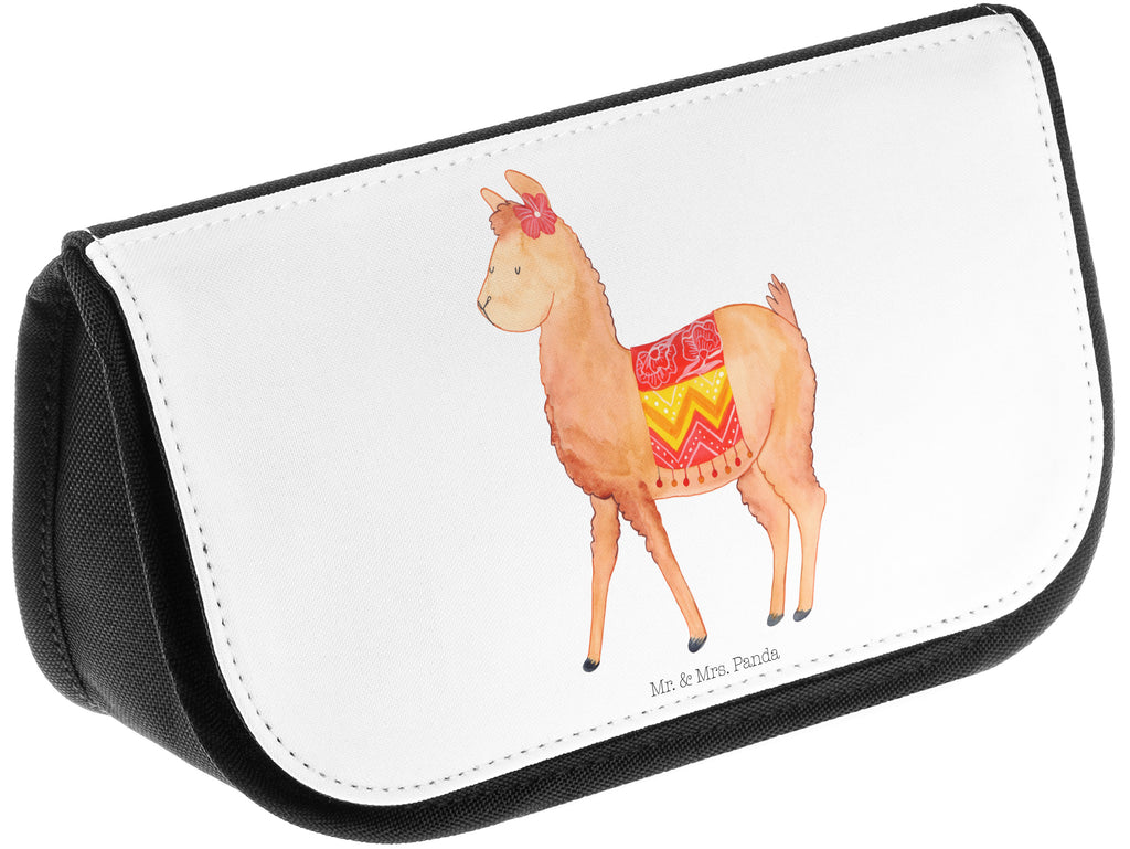 Kosmetiktasche Alpaka stolz Kosmetikbeutel, Kulturtasche, Kulturbeutel, Schminktasche, Make-Up Tasche, Alpaka, Lama