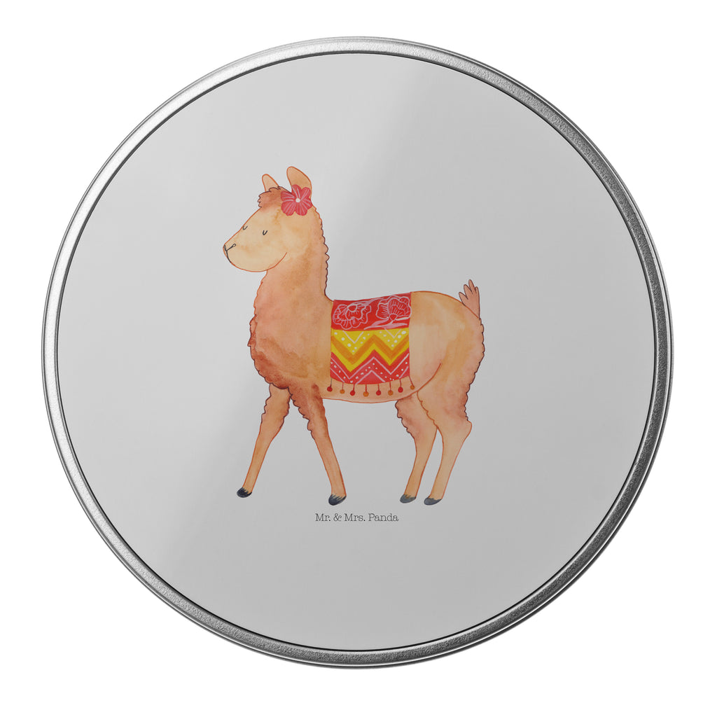 Blechdose rund Alpaka stolz Metalldose, Keksdose, Dose, Vorratsdose, Geschenkbox, Alpaka, Lama