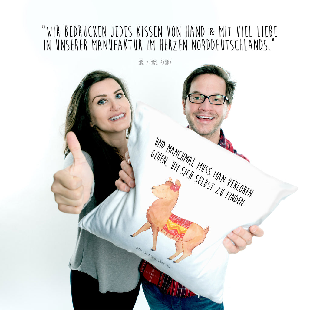 40x40 Kissen Alpaka stolz Kissenhülle, Kopfkissen, Sofakissen, Dekokissen, Motivkissen, Alpaka, Lama