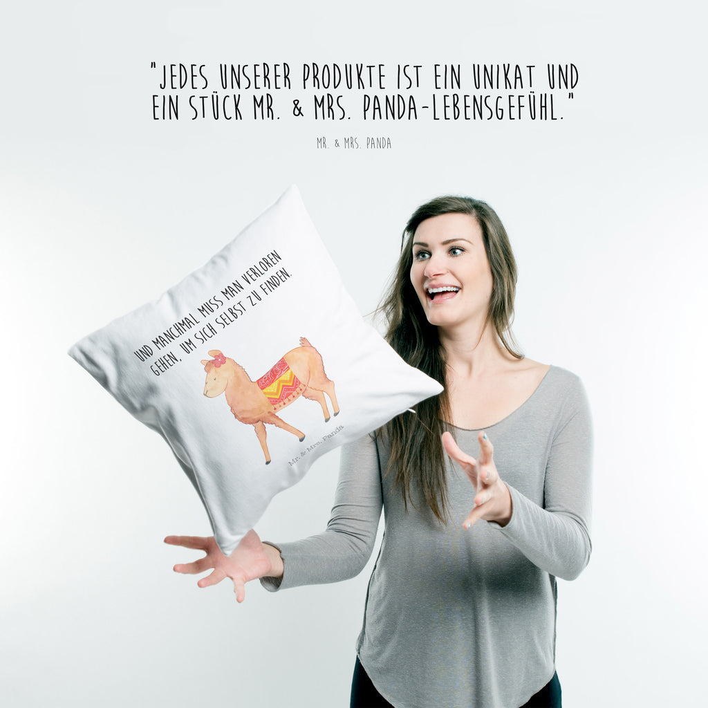 40x40 Kissen Alpaka stolz Kissenhülle, Kopfkissen, Sofakissen, Dekokissen, Motivkissen, Alpaka, Lama