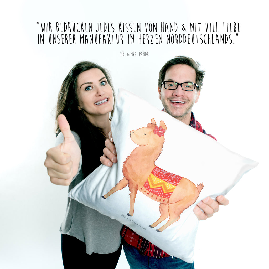 40x40 Kissen Alpaka stolz Kissenhülle, Kopfkissen, Sofakissen, Dekokissen, Motivkissen, Alpaka, Lama