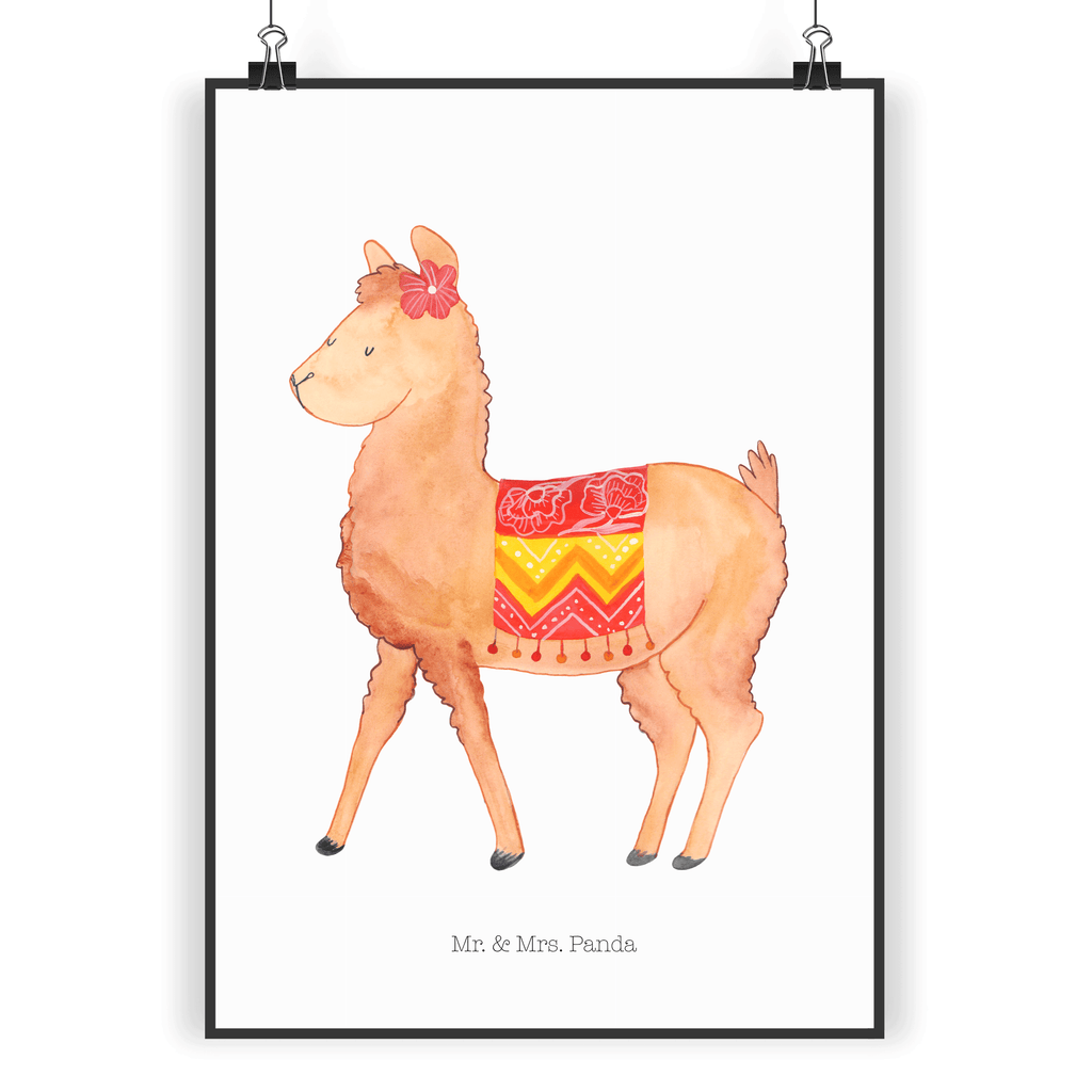 Poster Alpaka stolz Poster, Wandposter, Bild, Wanddeko, Küchenposter, Kinderposter, Wanddeko Bild, Raumdekoration, Wanddekoration, Handgemaltes Poster, Mr. & Mrs. Panda Poster, Designposter, Kunstdruck, Posterdruck, Alpaka, Lama