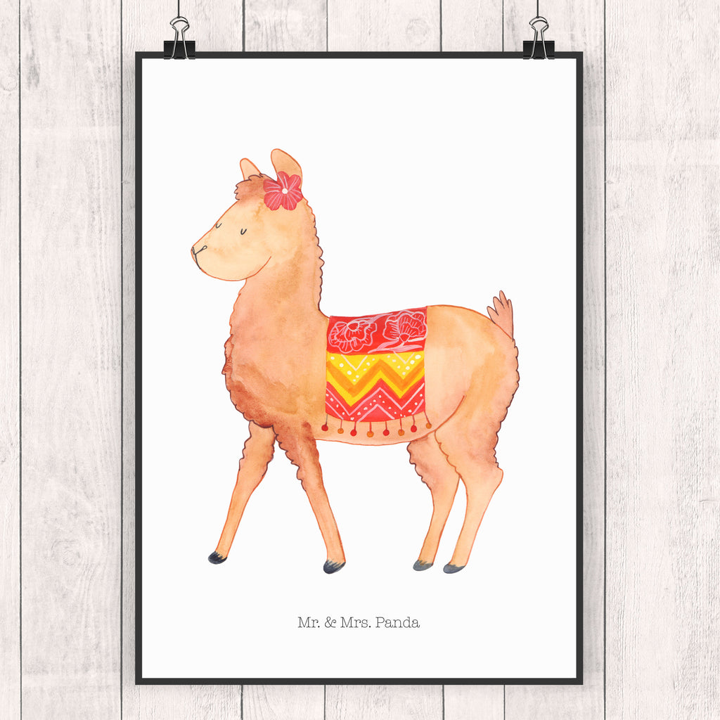 Poster Alpaka stolz Poster, Wandposter, Bild, Wanddeko, Küchenposter, Kinderposter, Wanddeko Bild, Raumdekoration, Wanddekoration, Handgemaltes Poster, Mr. & Mrs. Panda Poster, Designposter, Kunstdruck, Posterdruck, Alpaka, Lama